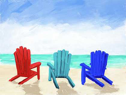 沙滩椅三重奏 – 11542×8657px