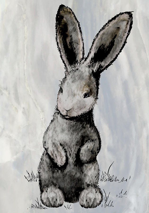 大理石上的兔子IIi – 2800×4000px