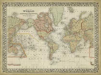 米切尔的世界地图 – 12000×9000px