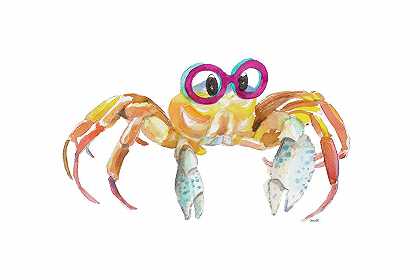 带眼镜的螃蟹 – 7413×4942px