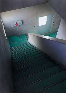 楼梯-绿色（2008） by Hisaya Taira
