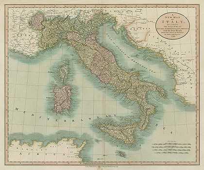 意大利古董地图 – 7200×6000px