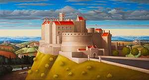 爱丁堡城堡红屋顶（2021） by Renny Tait