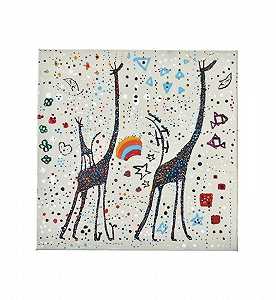 长颈鹿父母和孩子-彩虹梦境（2021） by Taiki Kawase (川瀬 大樹)