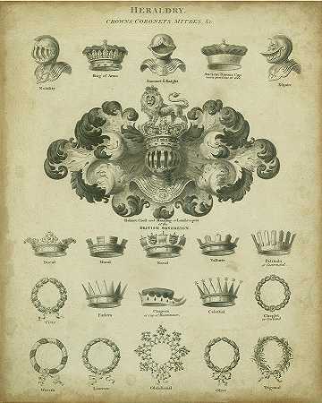 纹章王冠和冠冕I – 7200×9014px