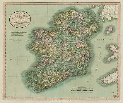 爱尔兰古董地图 – 7200×6000px