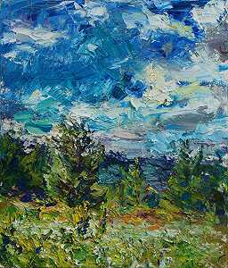蓝色天空（乌拉尔山脉）（2014年） by Ulrich Gleiter