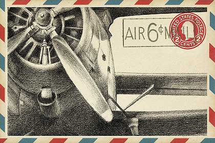 复古航空邮件2 – 7200×4800px