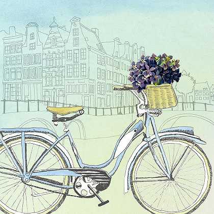 骑自行车穿越阿姆斯特丹 – 4800×4800px