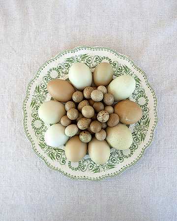 绿色乡村盘子上的鸡蛋 – 4800×6000px