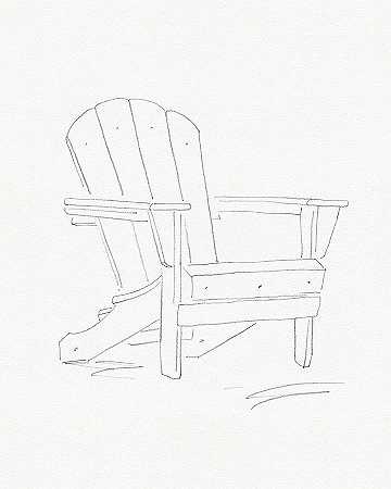 阿迪朗达克椅子草图一 – 4800×6000px