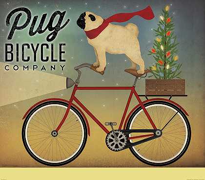 帕格骑自行车过圣诞节 – 6306×5535px