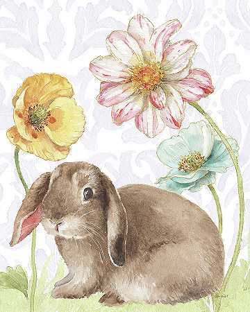 春天柔软的兔子IIi紫色 – 4800×6000px