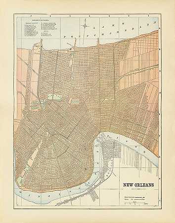新奥尔良地图 – 7668×9738px