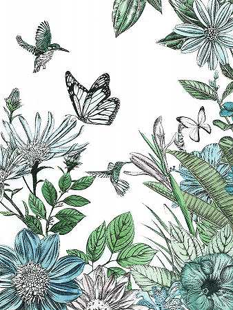 蝴蝶与花4 – 4206×5594px