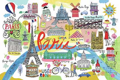 巴黎地图 – 10800×7200px