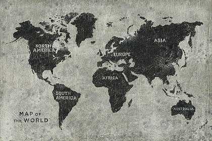 格伦奇世界地图 – 10013×6676px