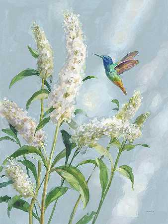 蜂鸟之春II软蓝色 – 6614×8797px
