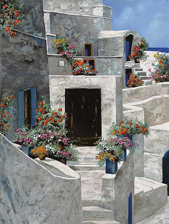 希腊的一些小房子 – 2808×3708px