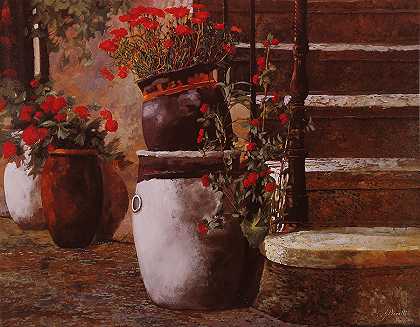 花瓶里的红花 – 4612×3599px