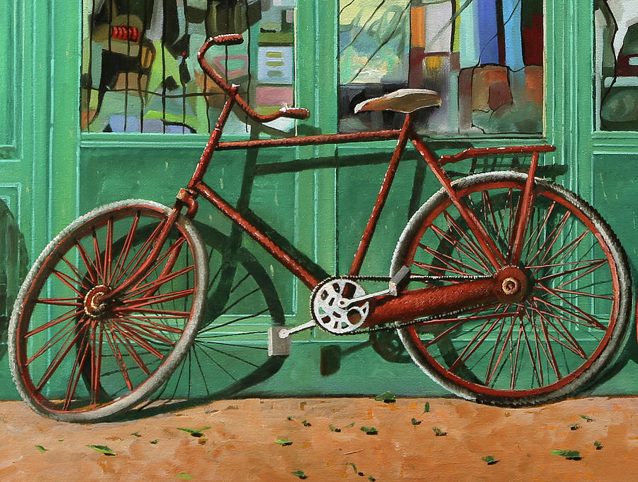 红色自行车坏了 – 1931×1458px
