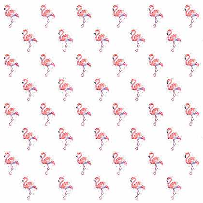 粉色火烈鸟水彩图案 – 14201×14201px