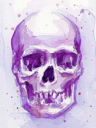 粉紫色头骨 – 6426×8568px