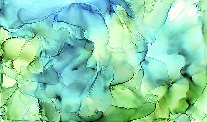 青绿抽象水墨画 – 10824×6423px