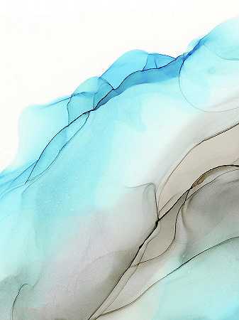 沙质泻湖抽象墨水 – 5403×7204px
