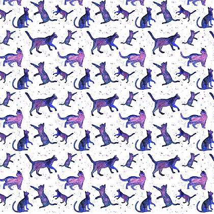 太空猫图案 – 11152×11152px