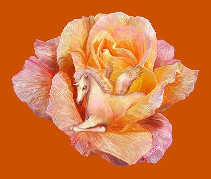 独角兽玫瑰 – 3330×2823px