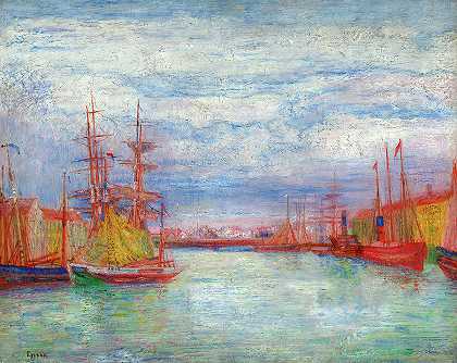 奥斯坦德港，1900-1904年 – 9000×7155px