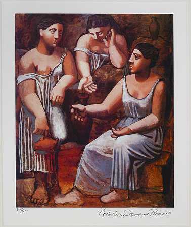 三个女人在喷泉里，春天（三个女人在喷泉里，春天），（1921）（1979-82） by After Pablo Picasso