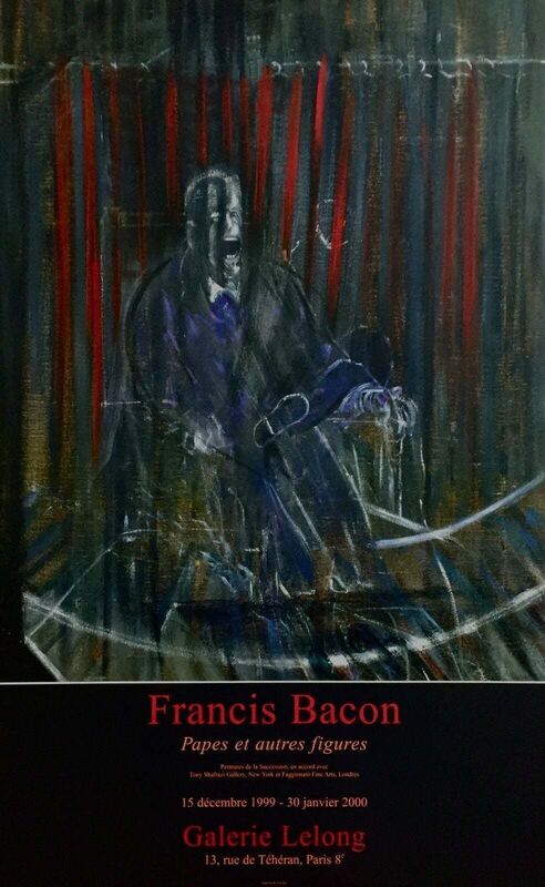 教皇英诺森十世Galerie Lelong展览海报（1999年） by Francis Bacon