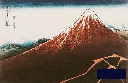 闪电之上的富士 -北斋- 5286×3424px ✺