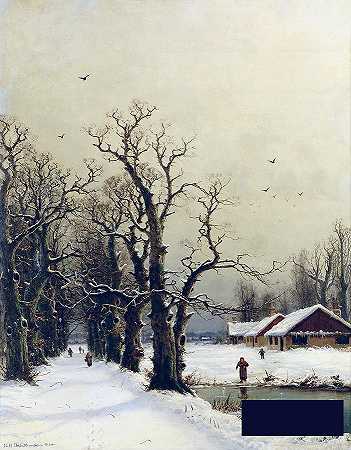 冬景 -尼尔斯·汉斯·克里斯蒂安森- 3967×5081px ✺