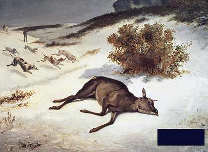 辛德在雪中被迫下山 -古斯塔夫·库尔贝- 4889×3592px ✺