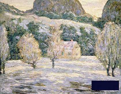 欧内斯特·劳森的《冬天》 -厄尼斯特·劳森- 4498×3504px ✺