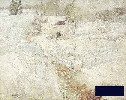 冬季景观 -约翰·亨利·特瓦克特曼- 6176×4925px ✺