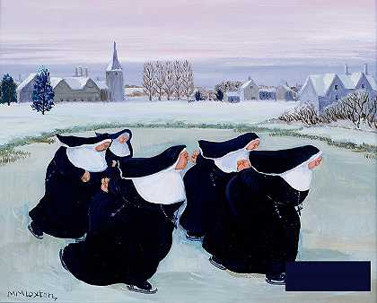 修道院的冬天 -玛格丽特·洛克斯顿- 4190×3375px ✺