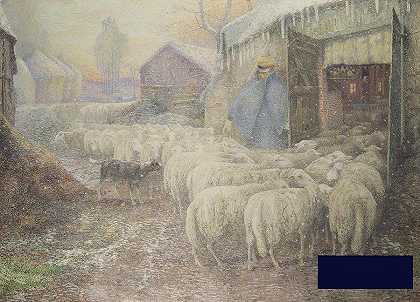 牧羊人归来 -阿德里安·约瑟夫·海曼斯- 6122×4418px ✺