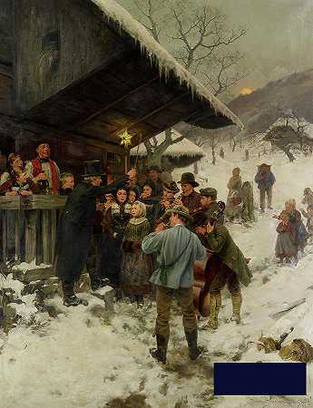 1887年卢塞恩的圣诞颂歌 -汉斯·巴赫曼- 4248×5527px ✺