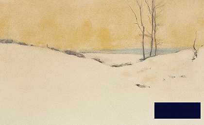 在雪地里，1916年 -赫诺普夫- 2572×1584px ✺