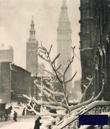 纽约双塔，1911年 -阿尔弗雷德·斯蒂格利茨- 2844×3329px ✺