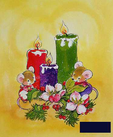 拿蜡烛的老鼠 -黛安·马特斯- 3080×3712px ✺