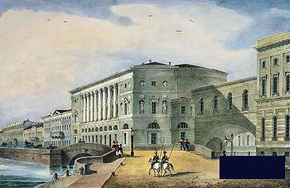 1822年瓦西里岛上的隐士剧院 -俄罗斯学派- 5370×3494px ✺