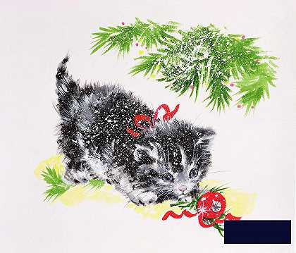 圣诞小猫 -黛安·马特斯- 4202×3600px ✺