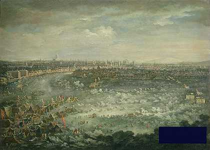 1739年大霜冻期间的泰晤士河油画 -简·格里菲耶- 4883×3515px ✺