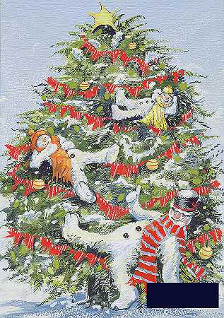 圣诞树上的雪人 -戴维·库克- 3758×5336px ✺