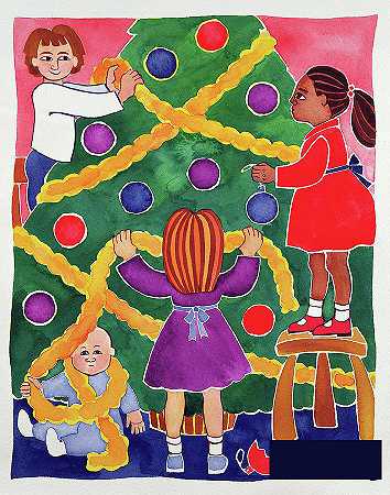 装饰圣诞树 -凯西·巴克斯特- 3659×4648px ✺